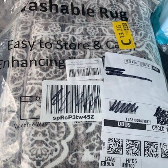 KUTA Runners for Hallways 2x6 Tan, Vintage Floral Rug Non-Slip Washable - Picture 5 of 6